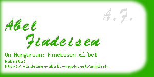 abel findeisen business card